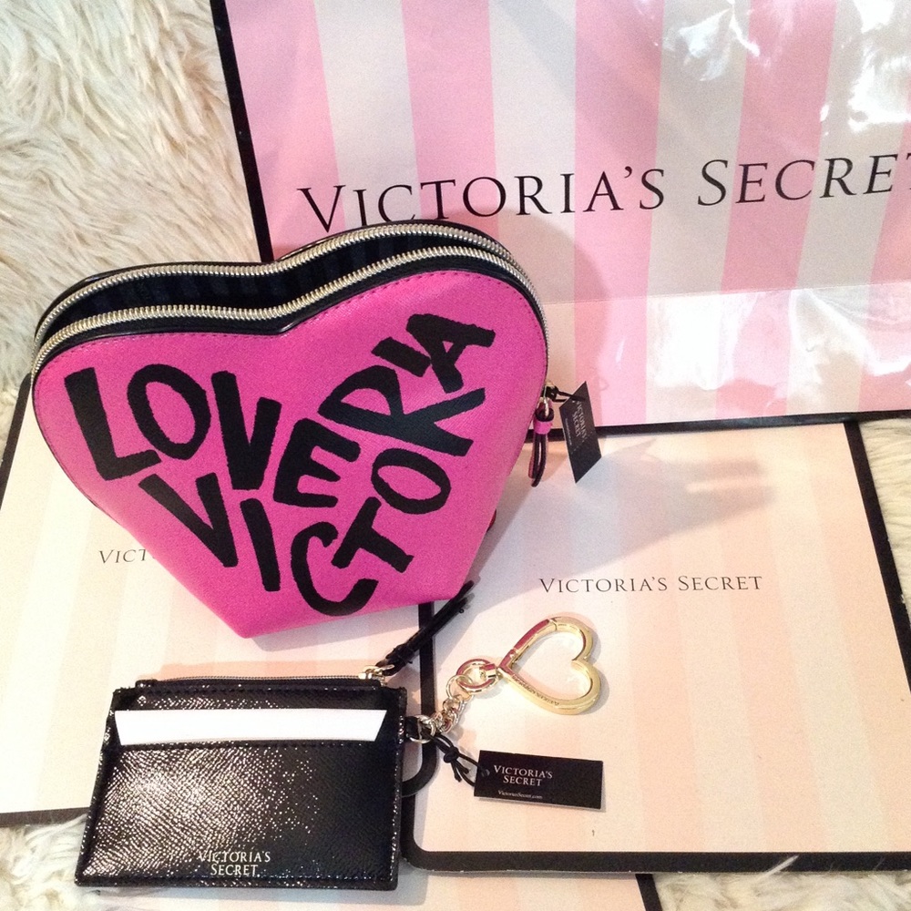 Heart Make-Up Bag & Lip Card Holder - Picture 3 of 12